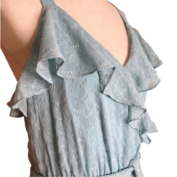 Gal Meets Glam Helena Blue Ruffle Dress Julia Berolzheimer | 8 - Picture 4 of 12